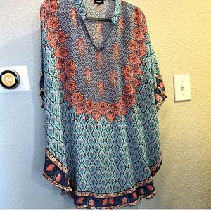 Tolani silk top / coverup